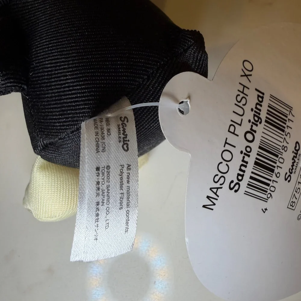 Sanrio Bad Badtz-Maru Mascot Plush Keychain XO Charm NWT 5 Inch 2022 Original - Picture 2 of 8